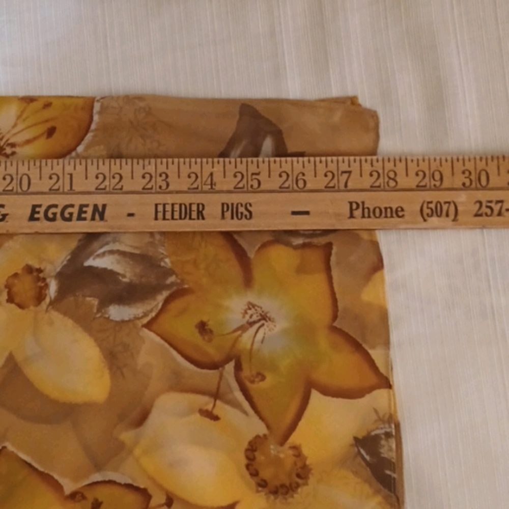 3 for $15 - Neutral Floral Scarf - Picture 3 of 4